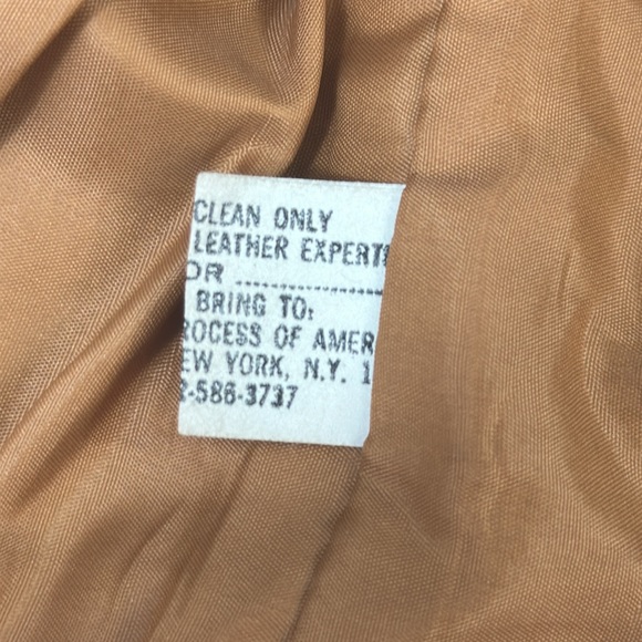 *Bill Atkinson* Vintage Tan Leather Western Vest Size S - Picture 12 of 16